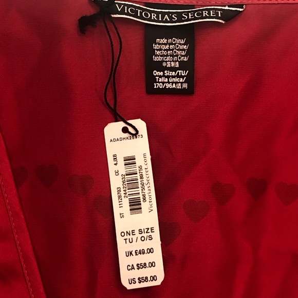 Victoria Secret Red Heart Love Robe - Picture 6 of 6